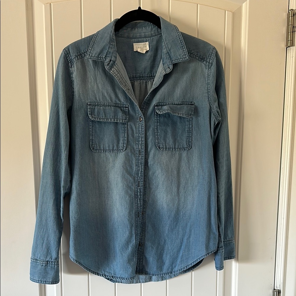 Caslon Blue Button Down Shirt